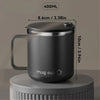 Tasse à Café en Acier Inoxydable 304 Isolée avec Couvercle