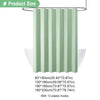 Waffle Textured Waterproof Shower Curtain with Hooks