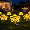 Solar-Powered LED Sunflower Garden Lights