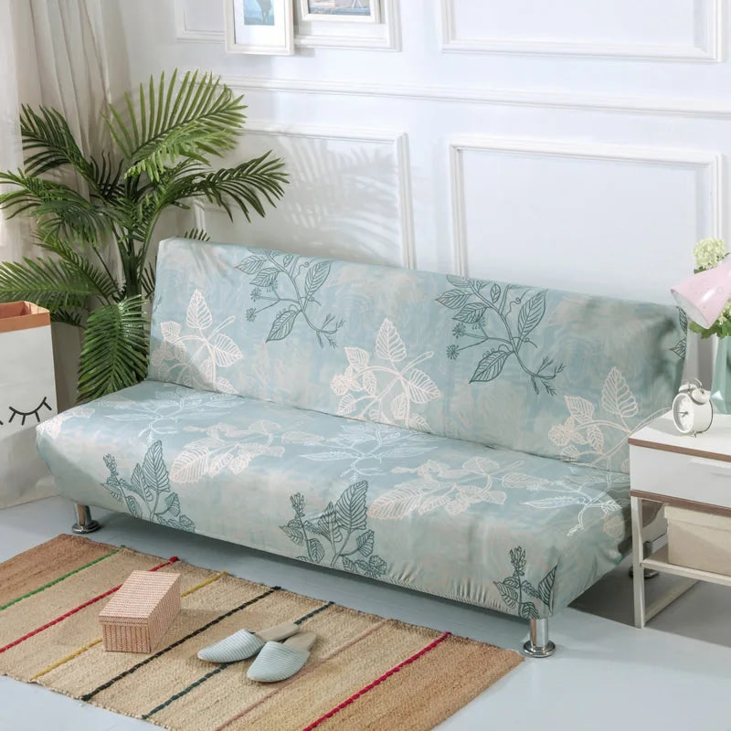 Stretchable Sofa Cover with Geometric Pattern for Futon Seats