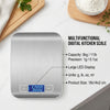 Báscula Digital de Cocina de Precisión con Pantalla LED
