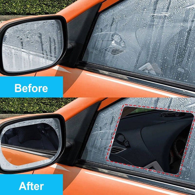 Car Rearview Mirror Film - Anti-Fog & Rainproof