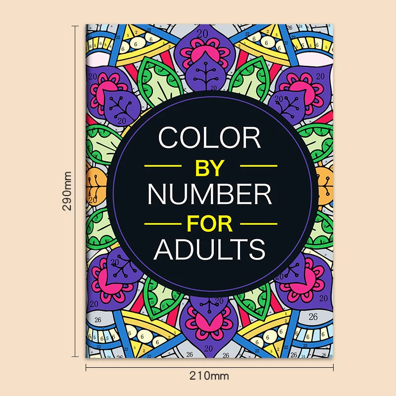 Color by Number Coloring Book for Adults