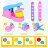 A set of animal-shaped playdough stamp molds and tools for kids to create dough shapes.