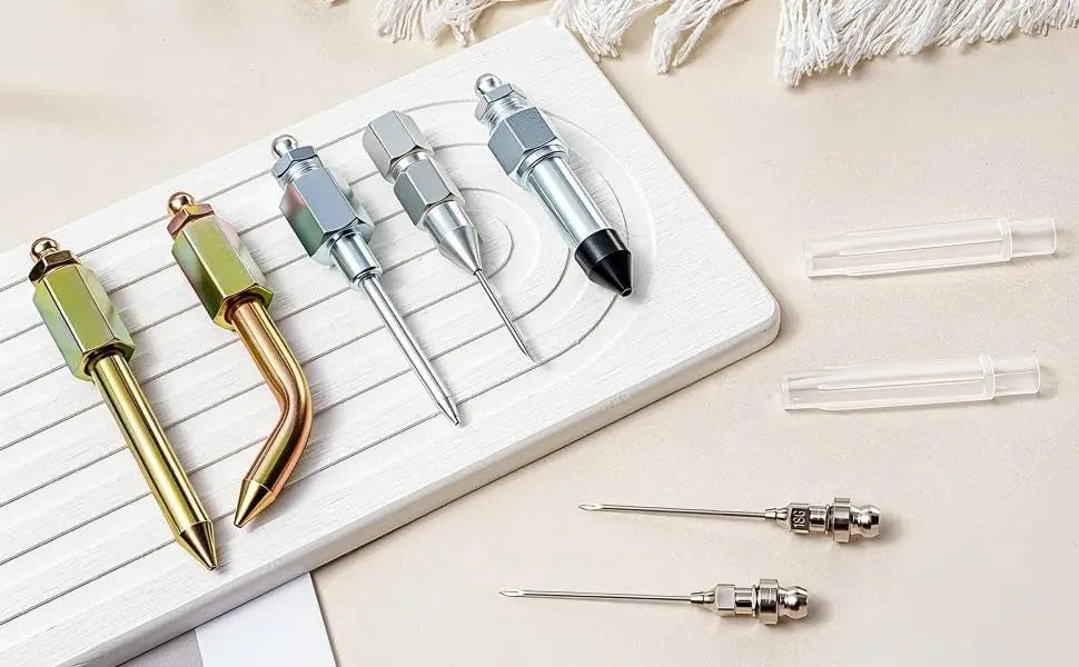7-Piece Grease Gun Needle Nozzle Kit for Precision Lubrication