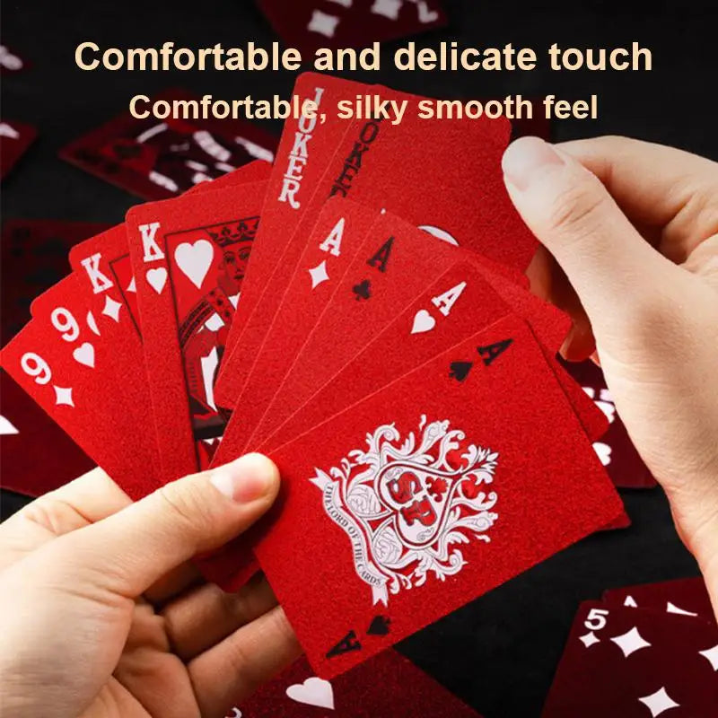 Waterproof Red Playing Cards for Poker & Parties