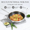 Wok Antiadherente de Acero Inoxidable 316 con Diseño de Panal
