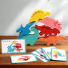 Wooden Dinosaur Stacking Game for Kids