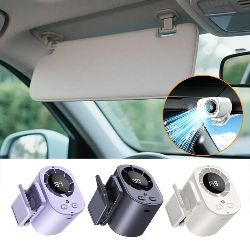 Portable Clip-On Fan with LED Display