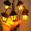 Vintage Solar-Powered Garden Lantern
