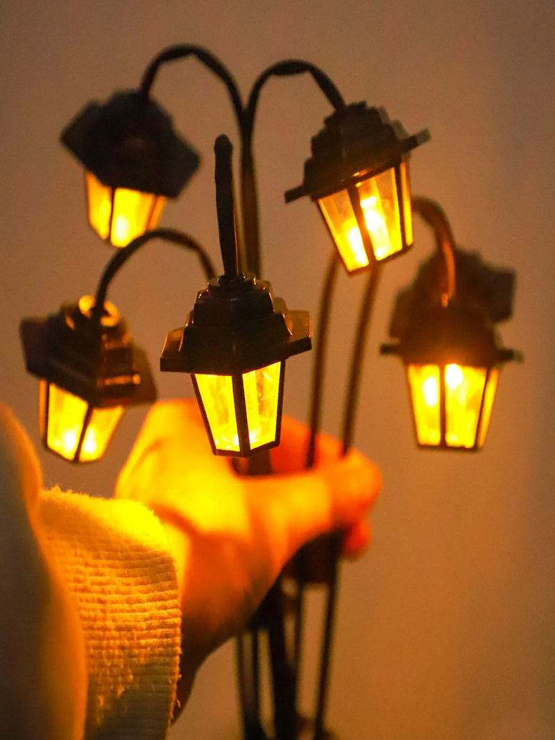 Vintage Solar-Powered Garden Lantern