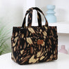 Large Capacity Canvas Tote Bag with Zipper Closure