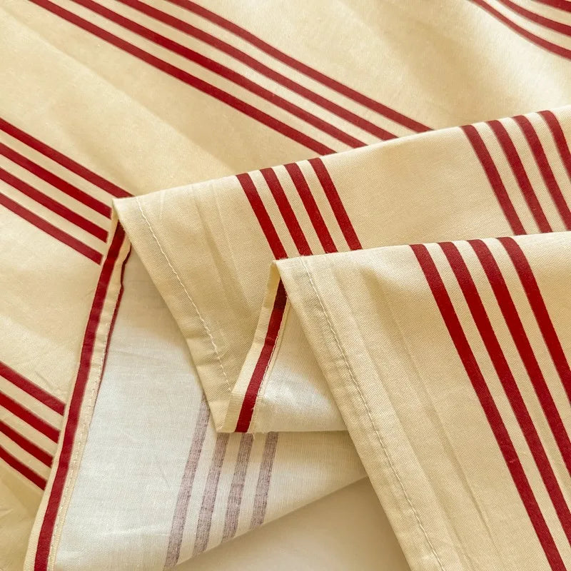 Organic Cotton Percale Bed Sheet Set with Pillowcases