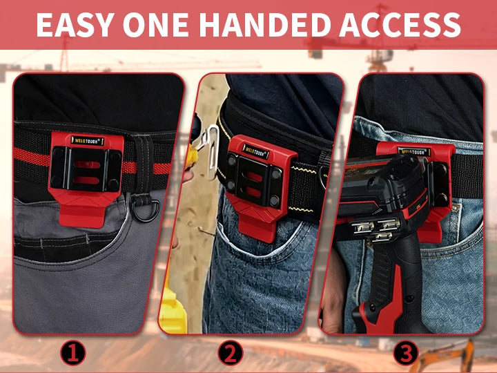 Heavy-Duty Drill Belt Holster for Tool Belts