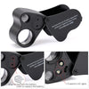Illuminated Jewelers Loupe with Foldable 30x/60x Lenses