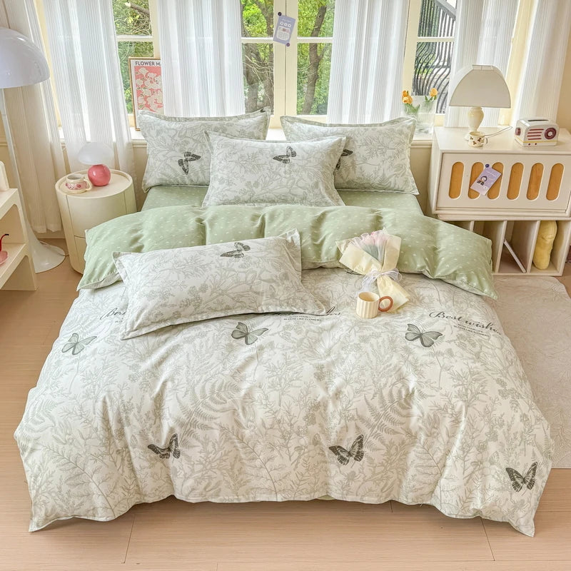Brushed Polyester Duvet Cover with Matching Pillowcases
