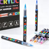 48-Color Acrylic Paint Markers with Soft Brush Tips