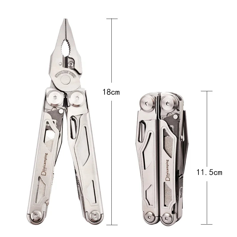 Folding Multi-Tool Pliers with 20-In-1 Functions