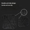 Black ergonomic 3D motorcycle seat cushion with a double anti-slip design