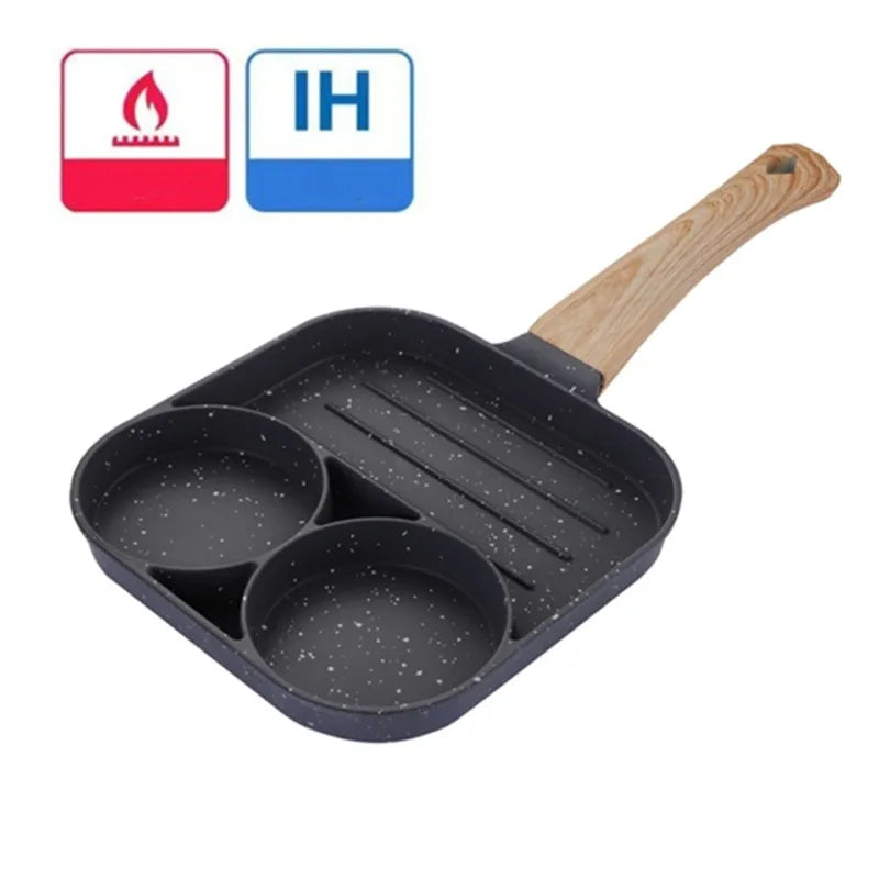 Multi-Hole Non-Stick Frying Pan for Breakfast