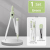 8-Piece Geometry Set – Transparent Rulers, Protractor, Compass & Eraser