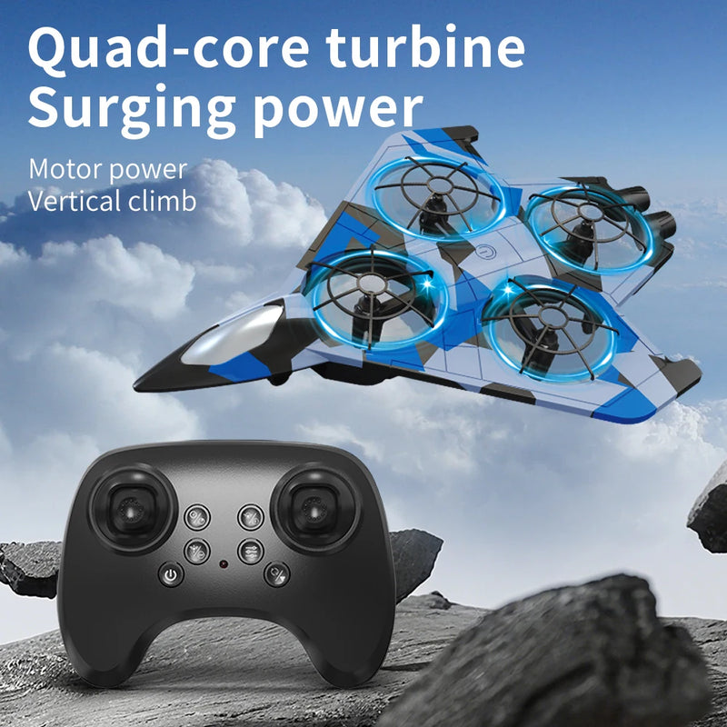 RC Stunt Fighter Airplane with Auto-Hover