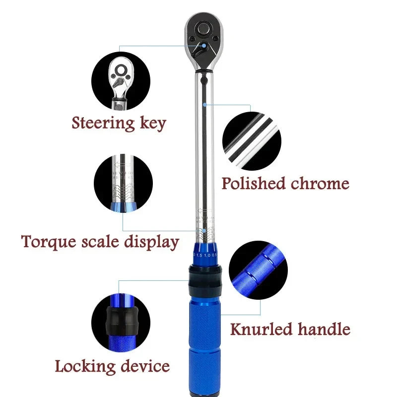 3/8" Drive Torque Wrench (5-60 N.m) with ±3% Accuracy
