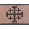 Embroidered Crusader Cross Tactical Patch with Hook and Loop Backing