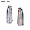 Clear lens amber LED side mirror turn signal lights for Ford Super Duty and Excursion