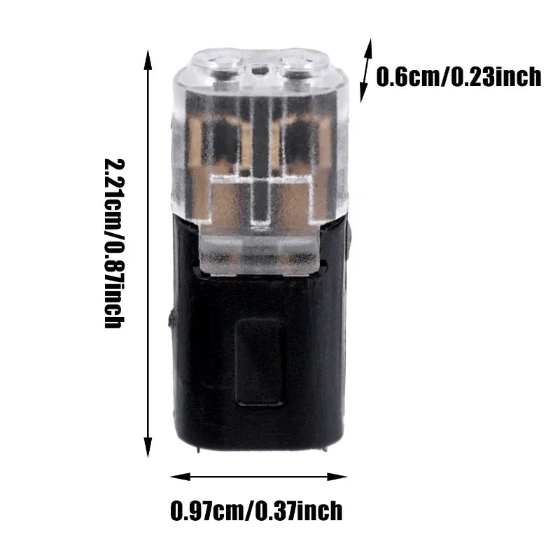 Waterproof 2-Pin Electrical Connector for Automotive Wiring