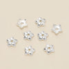 Decorative Flower Bead Caps for Jewelry Making – 50 Pack