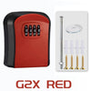 Wall-Mounted 4-Digit Combination Key Lock Box for Secure Key Storage