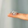 Triquetra Trinity Knot Ring with Cubic Zirconia