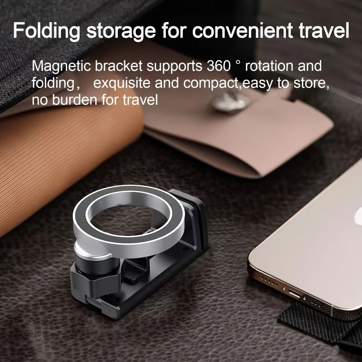 Magnetic Phone Holder for Travel and Desktop