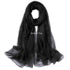 Black sheer fabric scarf or shawl for imaginative play