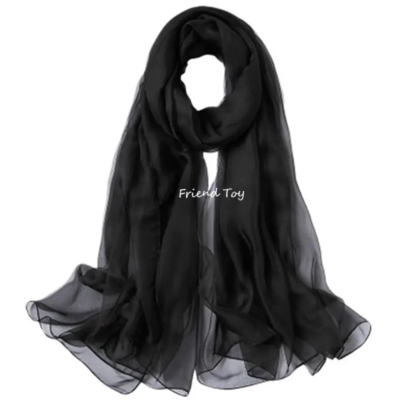 Black sheer fabric scarf or shawl for imaginative play