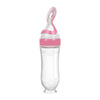 Silicone Baby Food Feeder Spoon with Suction Cup