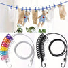 Portable Retractable Travel Clothesline with 12 Clothespins