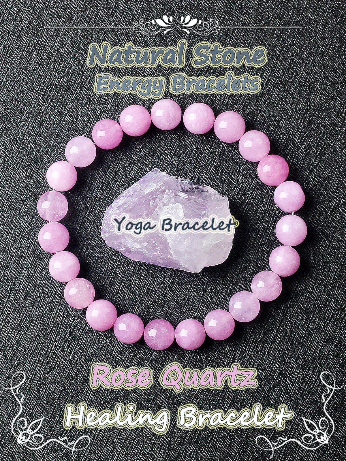 Beruhigendes Amethyst Heilkristall-Armband