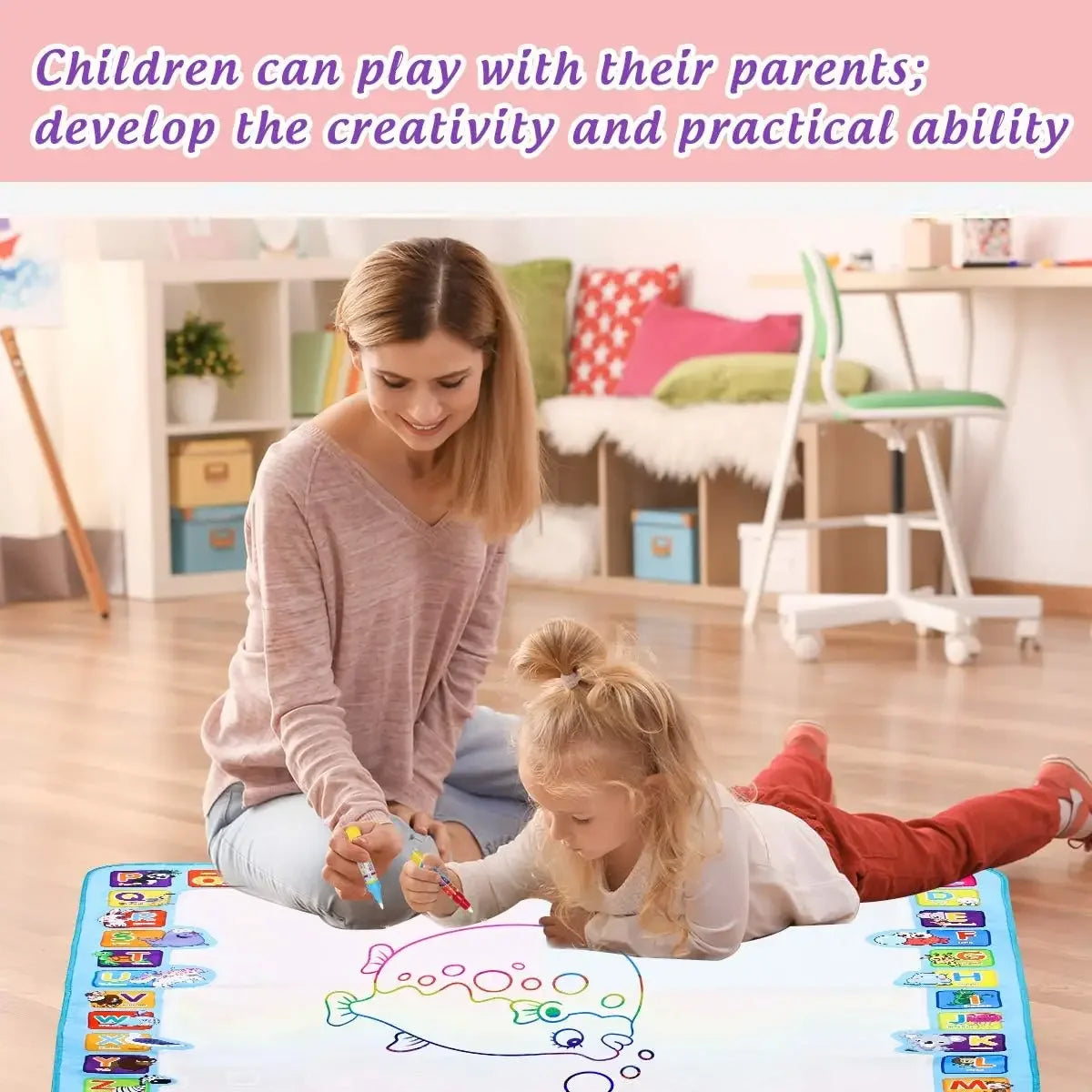 Reusable Magic Water Drawing Mat for Kids
