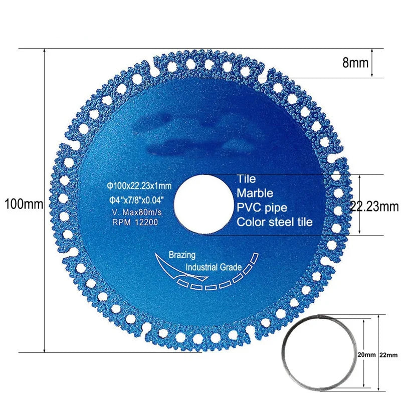 Ultra-Thin Brazed Diamond Cutting Disc