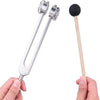 128Hz Aluminum Alloy Tuning Fork Set for Sound Therapy and Chakra Balancing