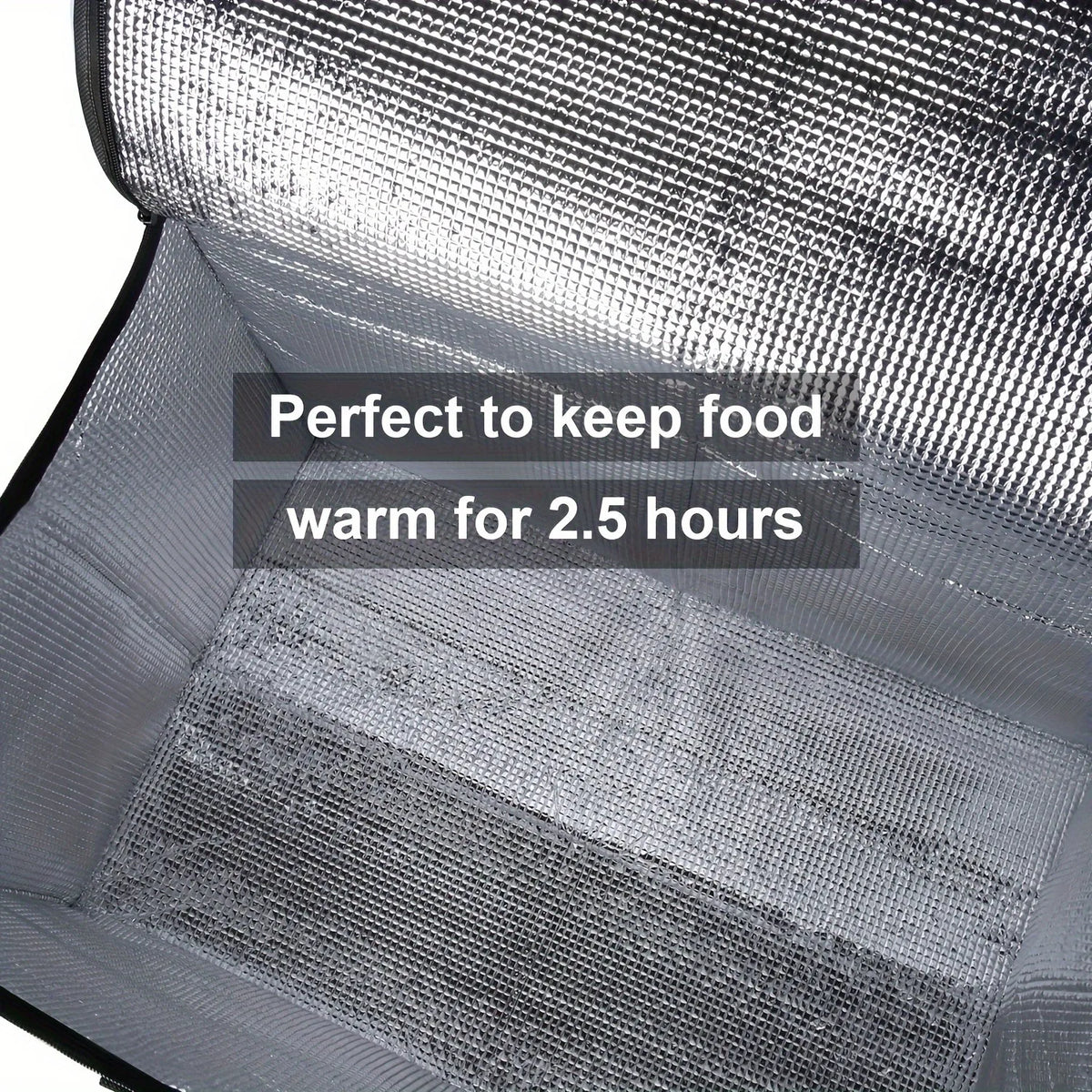 Large Insulated Pizza Delivery Bag with Removable Base