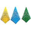 Paisley Bandana Square Scarf – 55cm Cotton Blend for Men and Women