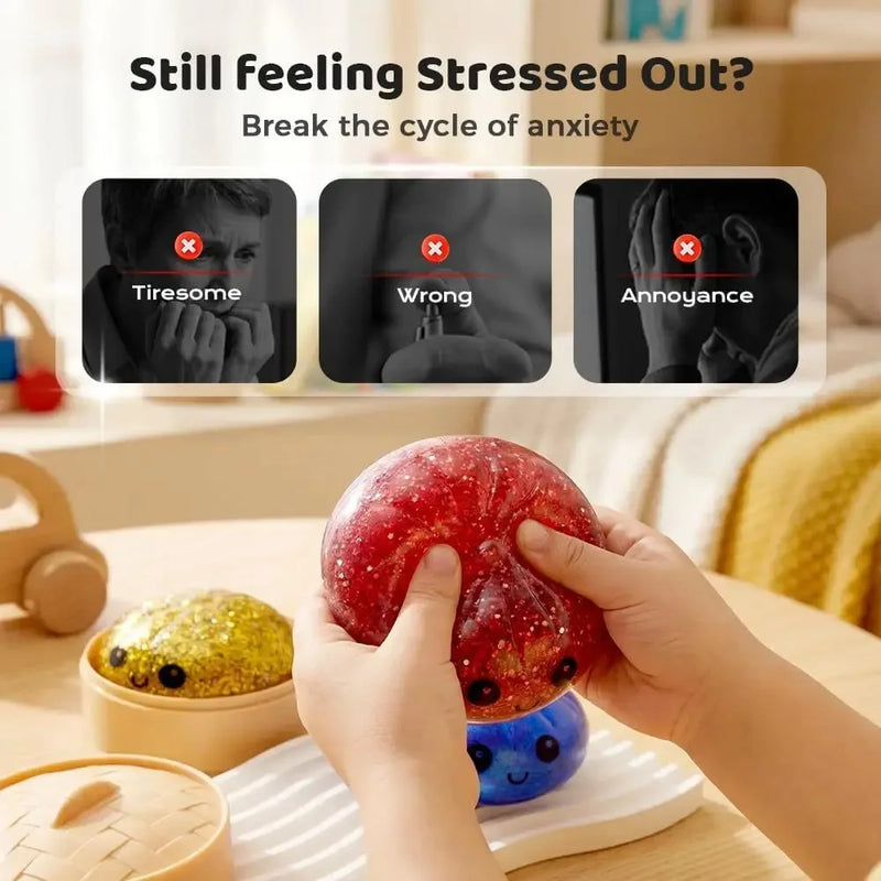 Smiley Face Dumpling Squishy Toy