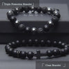 Triple Protection Men's Gemstone Bracelet