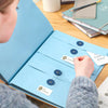 Emergency Preparedness Document Organizer with Accordion Pockets