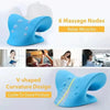Neck and Shoulder Relaxer Pillow with Cervical Traction Support