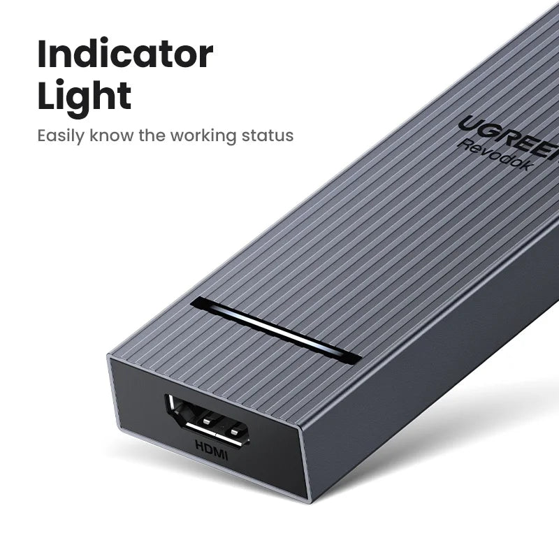 6-in-1 USB-C Hub with 4K HDMI, 10Gbps Data, and 100W Charging
