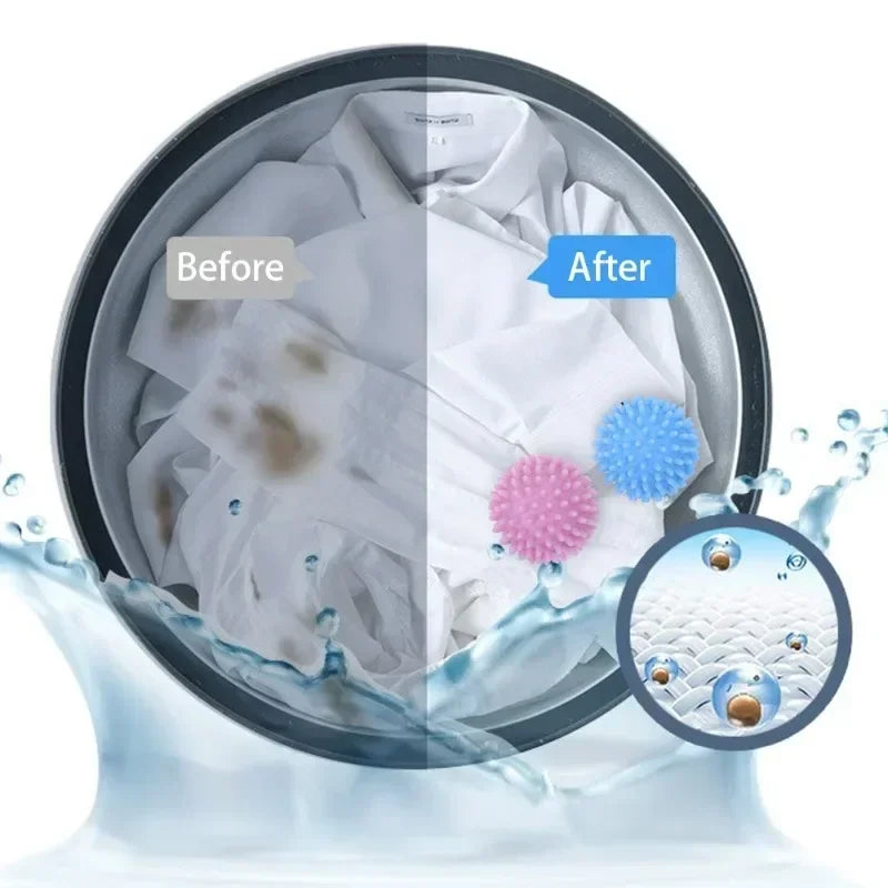 Reusable Anti-Tangle Laundry Balls for Washer & Dryer